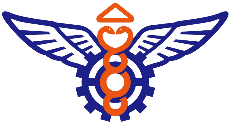 校徽圖(象徵開南大學頂天立地充滿自信的立足台灣)