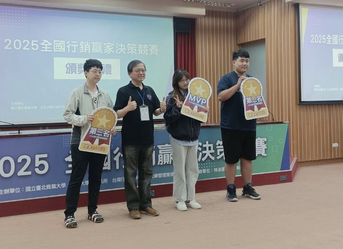 全國行銷個人賽冠軍、亞軍,由開南法律系與國企系同學獲得