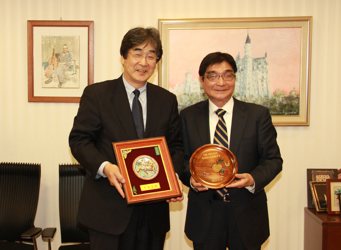 林俊彥校長等一行訪問日本姊妹校國立岡山大學圖片